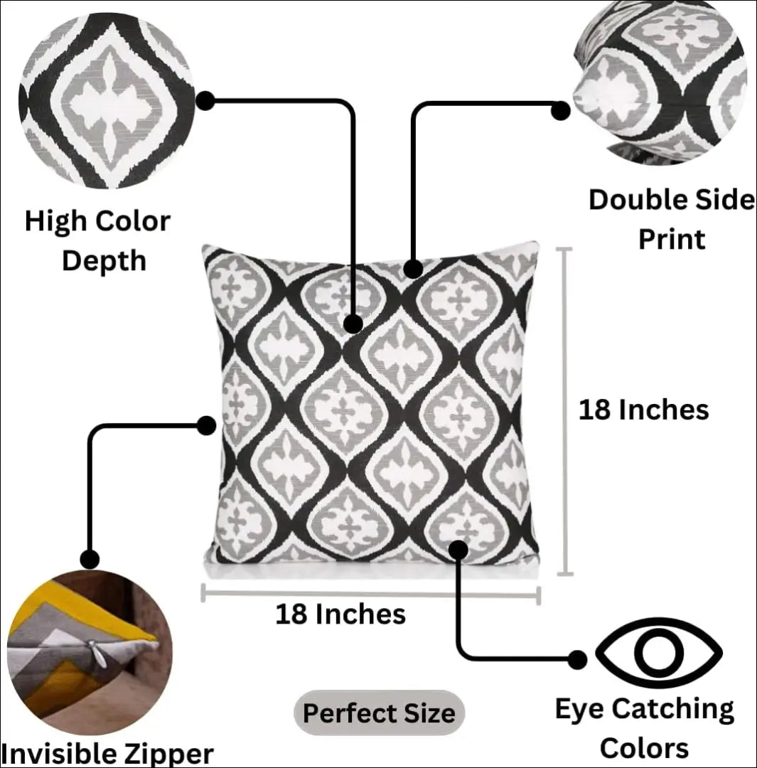 Dekoratyvinių pagalvėlių komplektas (4vnt) DI11341 - €24 Save 50% __label:Pristatymas 1-2 d.d., color-balta,