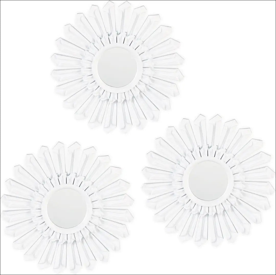 Dekoratyvinių veidrodžių komplektas (3vnt) DI8906 - €15 Save 55% __label:Pristatymas 1-2 d.d., color-balta, interjeras,