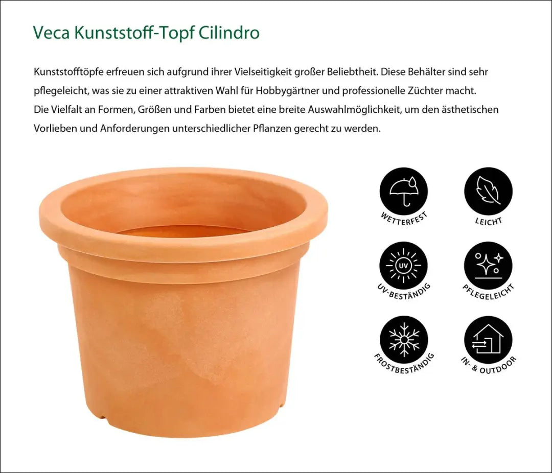 Didelis vazonas DI8465 - €210 Save 55% __label:Pristatymas 1-2 d.d., color-ruda, interjeras, material-plastikas,