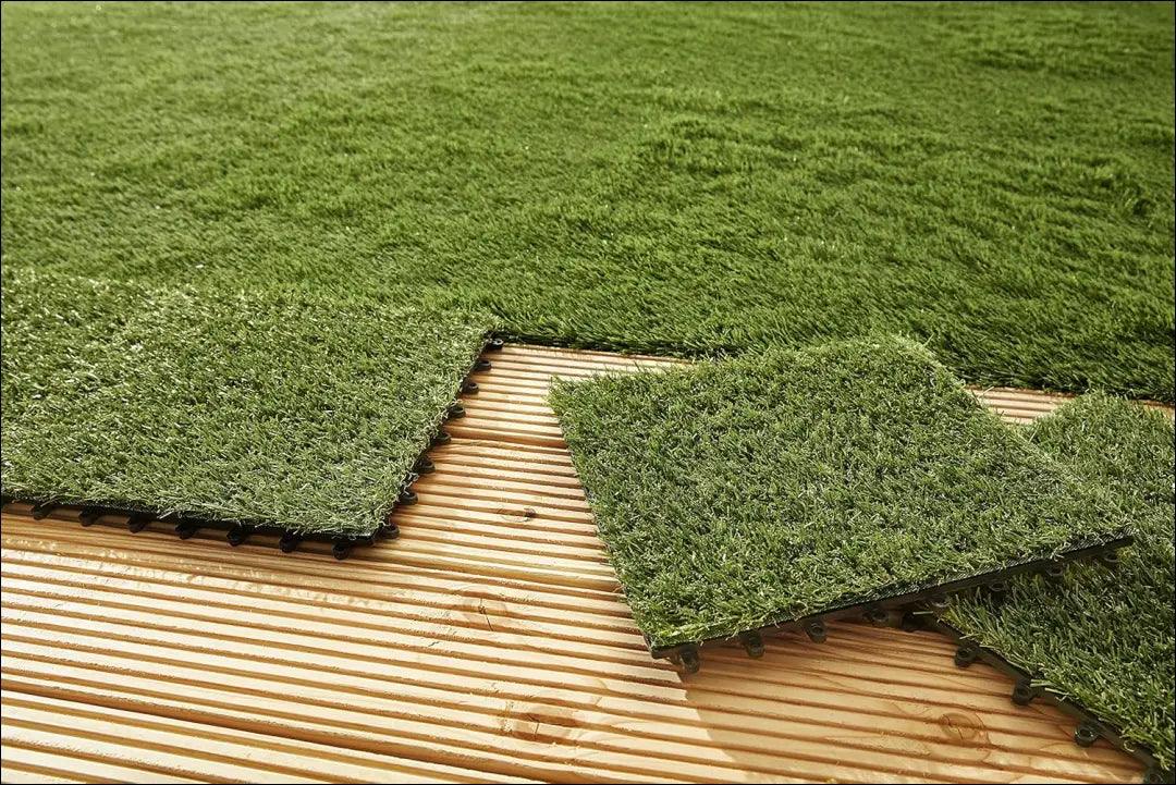 Dirbtinės žolės plytelės (10vnt) LI853 - €28 Save 50% 25-50, __label:Pristatymas 1-2 d.d., color-zalia, kita, lauko