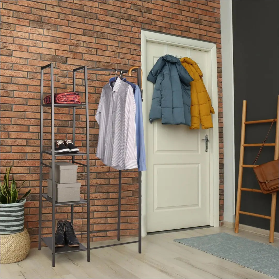 Drabužių kabykla KI1382 - €95 Save 50% 50-100, __label:Pristatymas 1-2 d.d., color-juoda, drabuziu-kabykla, €50 to €100