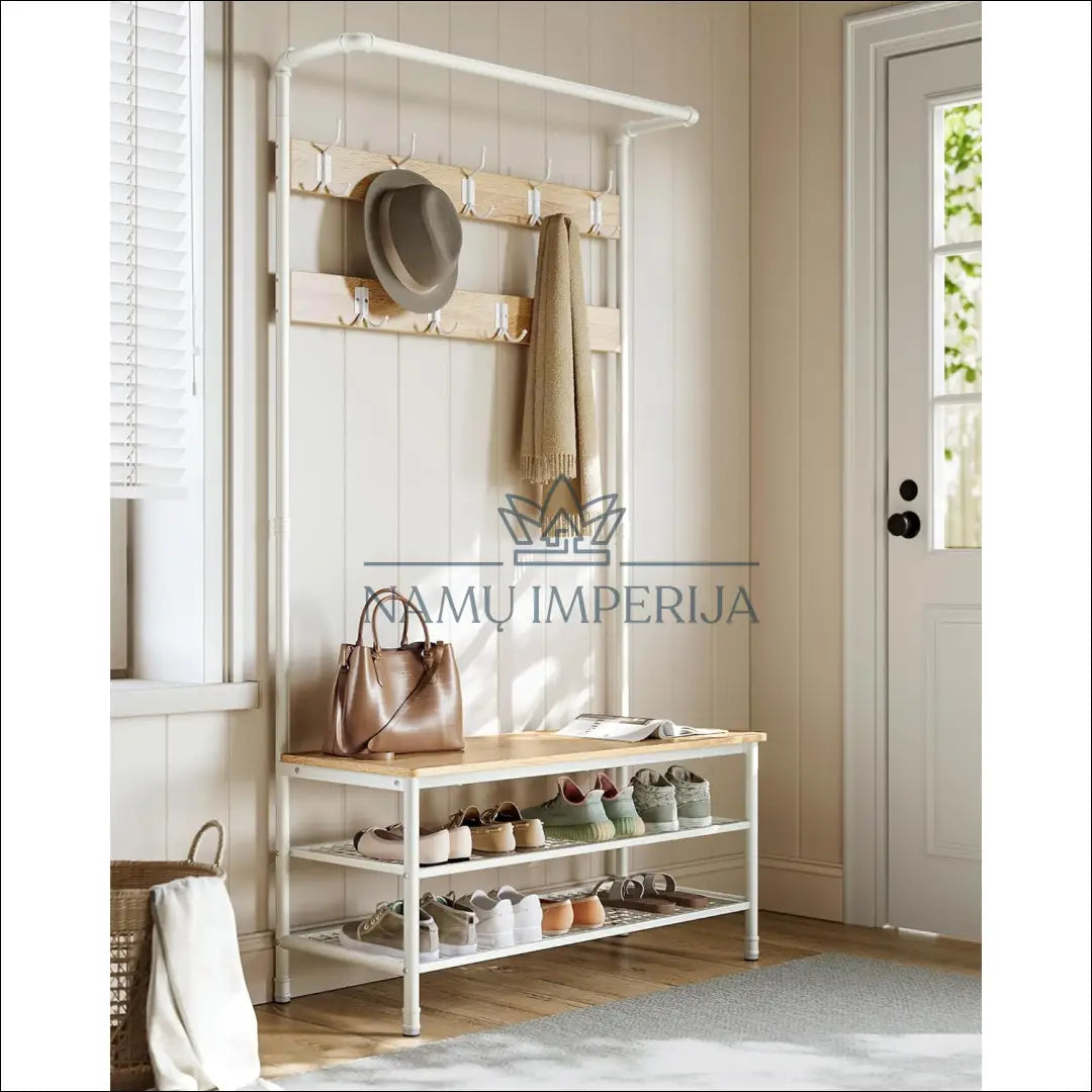 Drabužių kabykla su batų lentynomis SM244 - €153 Save 40% 100-200, __label:Pristatymas 5-14 d.d., drabuziu-kabykla,