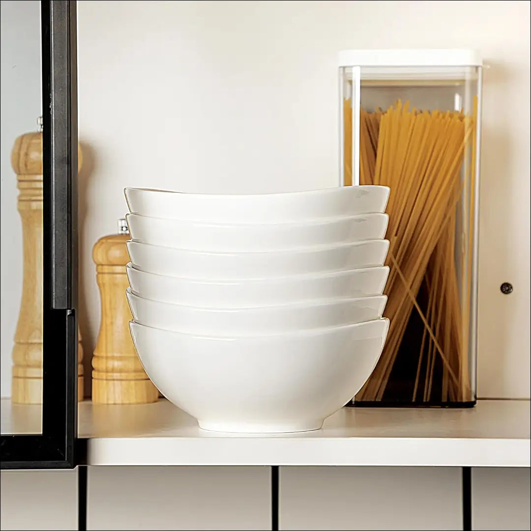 Dubenėlių komplektas (6vnt) DI10844 - €14 Save 50% __label:Pristatymas 1-2 d.d., color-balta, dubeneliai, indai,