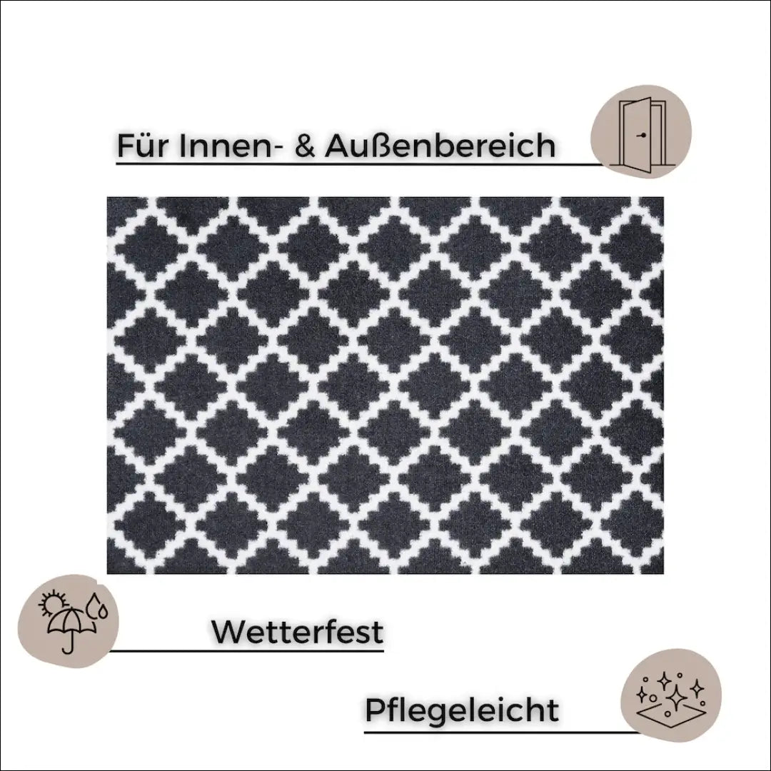 Durų kilimėlis RU1133 - €15 Save 50% __label:Pristatymas 1-2 d.d., color-balta, color-juoda, kilimai,