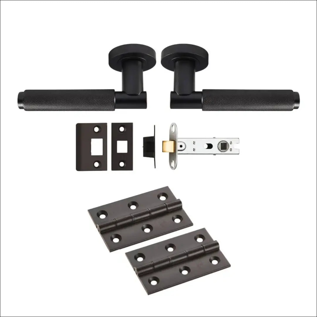 Durų rankenų komplektas KI843 - €30 Save 65% 25-50, __label:Pristatymas 1-2 d.d., color-juoda, kita, material-metalas