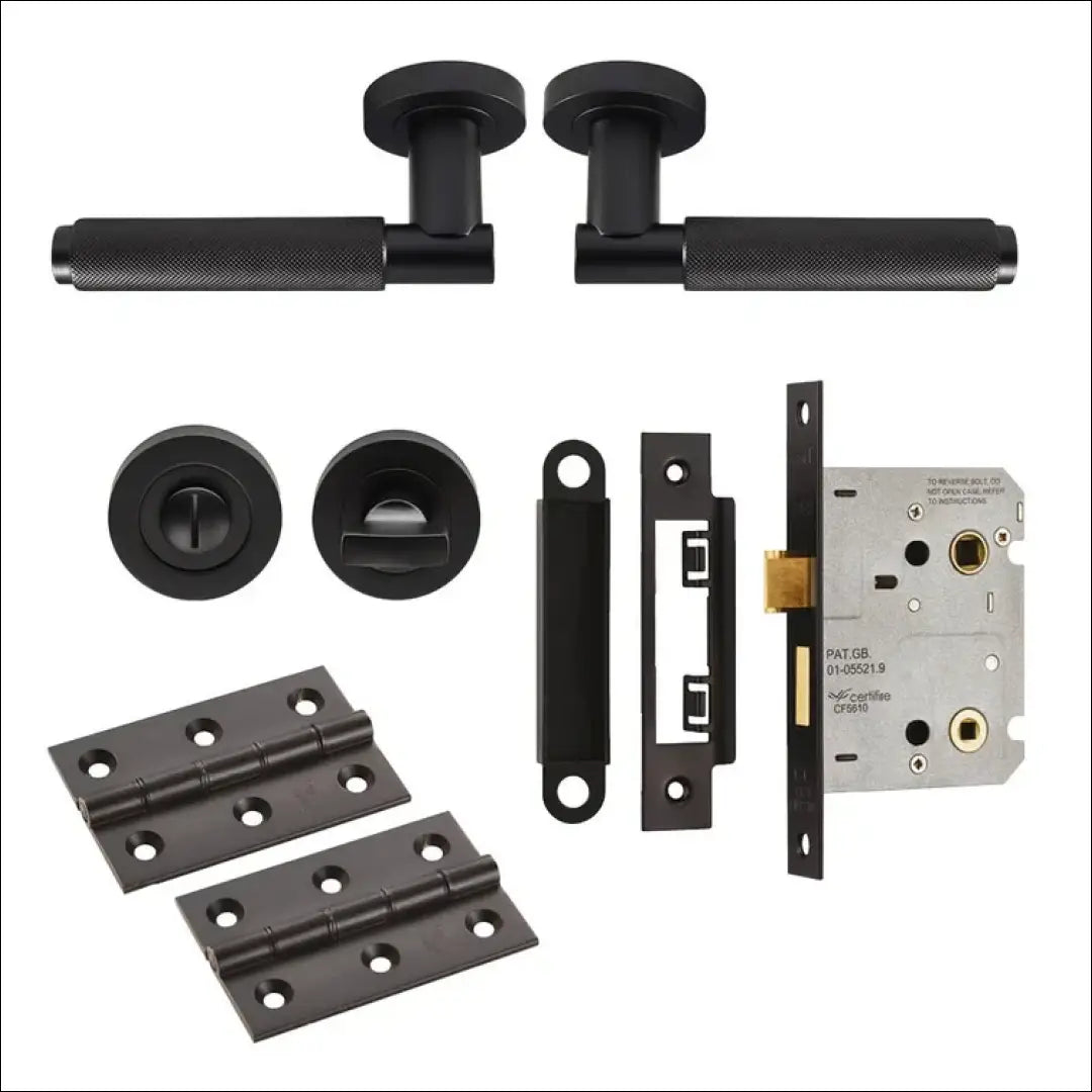 Durų rankenų komplektas KI844 - €48 Save 65% 25-50, color-juoda, kita, material-metalas €25 to €50 Door Hardware | Namų