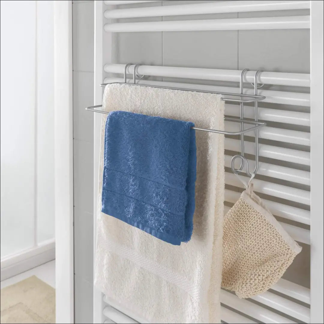 Dvigubas rankšluosčių laikiklis DI10888 - €9 Save 50% __label:Pristatymas 1-2 d.d., color-sidabrine, drabuziu-kabykla,