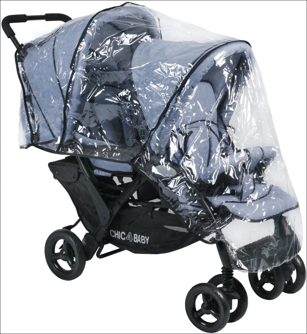 Dvigubas vežimėlis “Chic4Baby” KI1837 - €240 Save 50% __label:Pristatymas 1-2 d.d., color-melyna, kita, over-200,