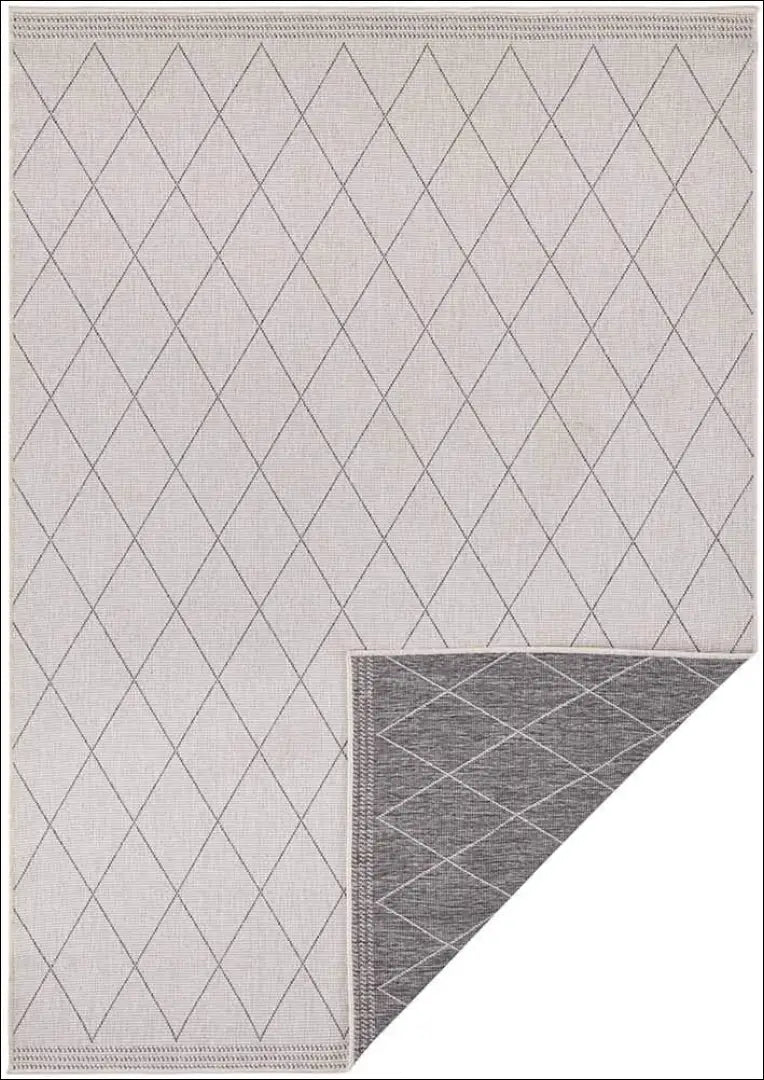 Dvipusis kilimas RU1164 - €82 Save 50% 50-100, __label:Pristatymas 1-2 d.d., color-kremas, color-pilka, kilimai 200 cm