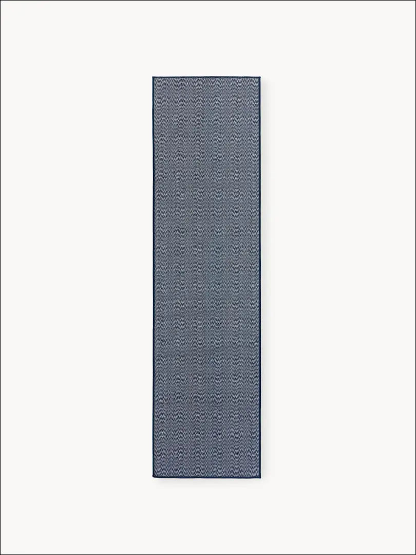 Dvipusis kiliminis takas RU860 - 25-50, __label:Pristatymas 1-2 d.d., color-melyna, color-pilka, Dydis-80-x-150-cm