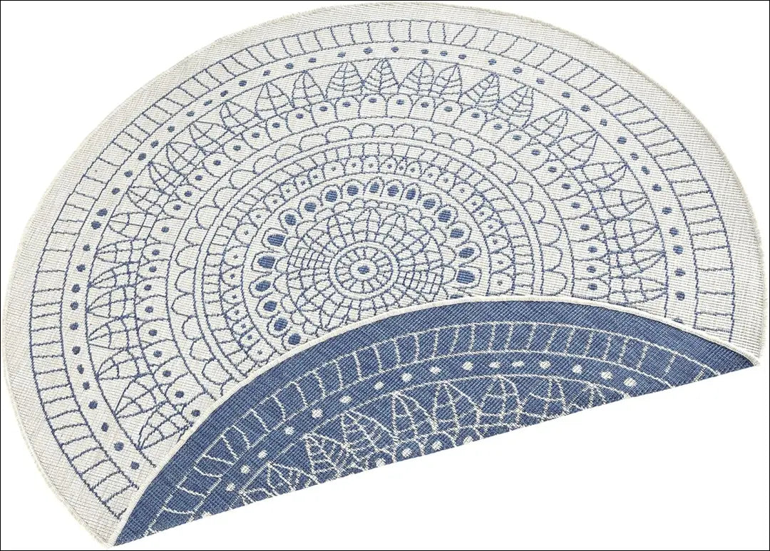 Dvipusis lauko/terasos kilimas RU1538 - €128 Save 50% 100-200, __label:Pristatymas 1-2 d.d., apvalus, color-kremas,