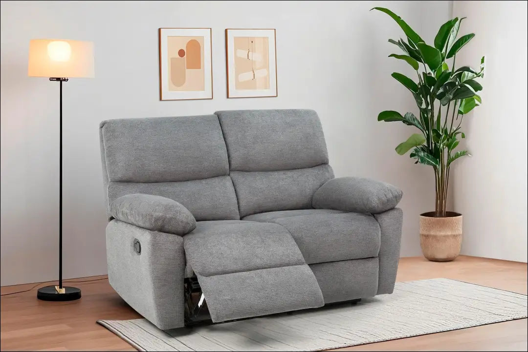 Dvivietė reguliuojama sofa MI918 - €395 Save 50% __label:Pristatymas 1-2 d.d., color-pilka, material-gobelenas,