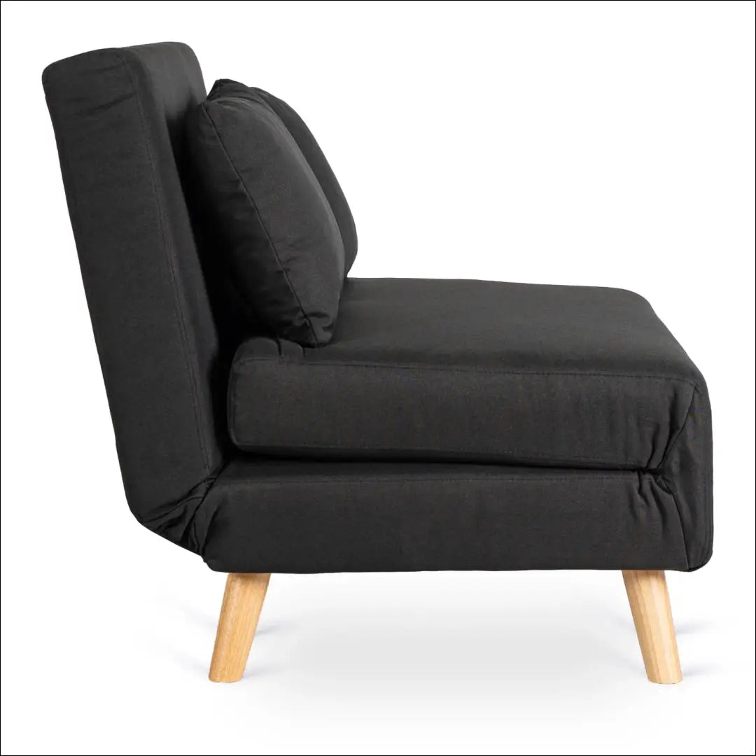 Dvivietis išskleidžiamas fotelis su audiniu juodos spalvos TE397 - €289 Save 15% __label:Pristatymas 5-14 d.d., elite,