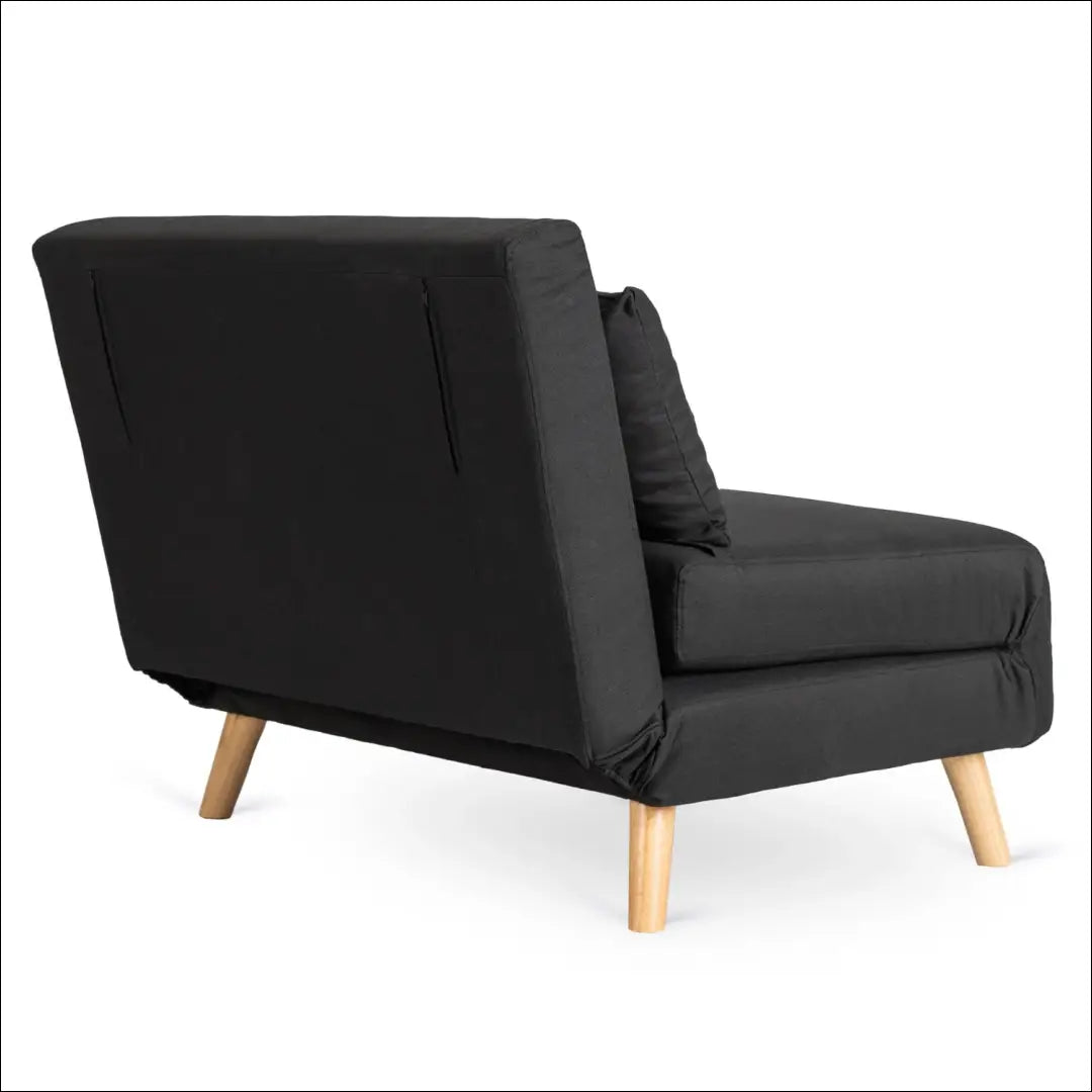 Dvivietis išskleidžiamas fotelis su audiniu juodos spalvos TE397 - €289 Save 15% __label:Pristatymas 5-14 d.d., elite,