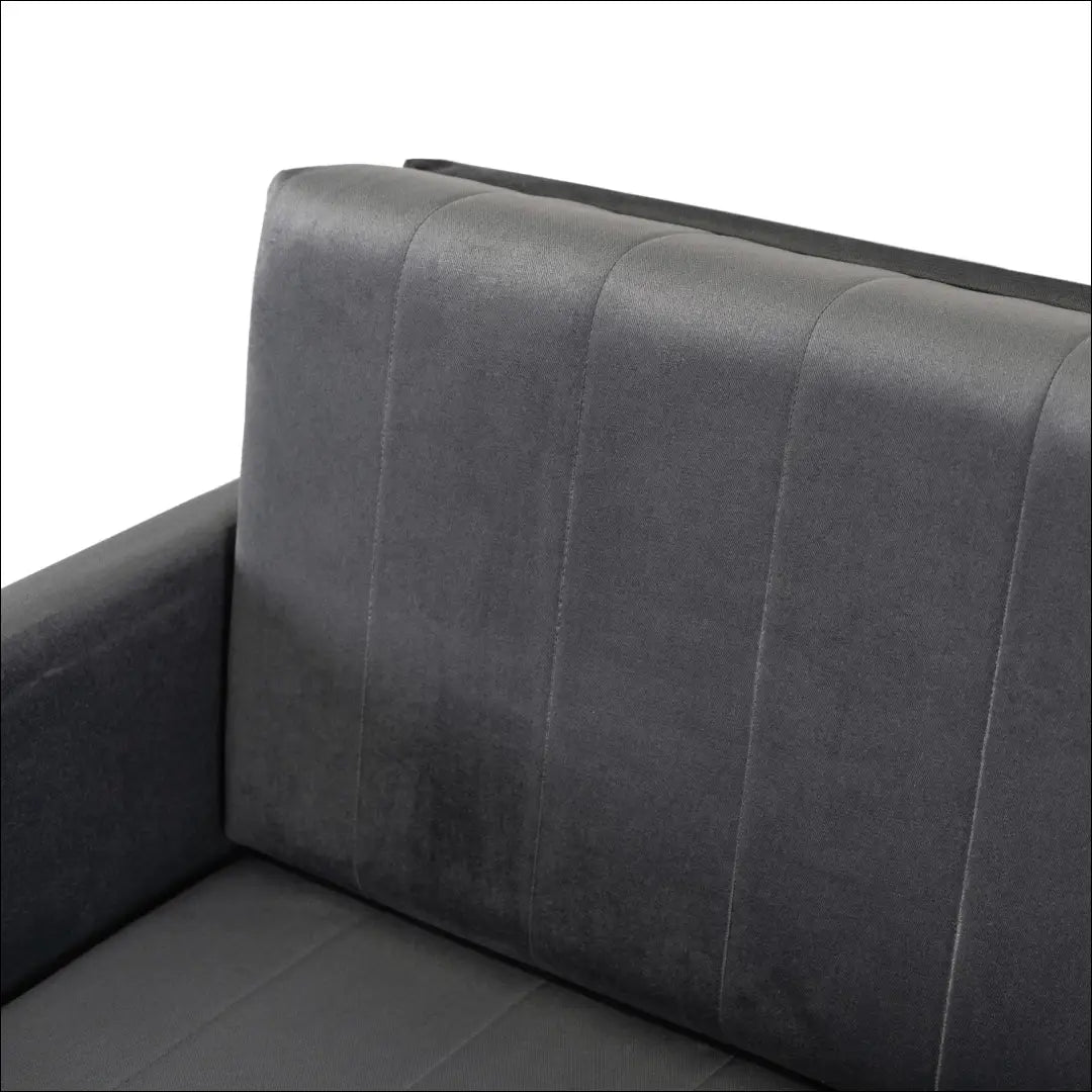 Dvivietis miegamas fotelis su veliūro audiniu pilkos spalvos TE659 - €1,443 Save 15% __label:Pristatymas 5-14 d.d.,