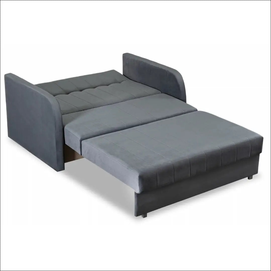 Dvivietis miegamas fotelis su veliūro audiniu pilkos spalvos TE659 - €1,443 Save 15% __label:Pristatymas 5-14 d.d.,