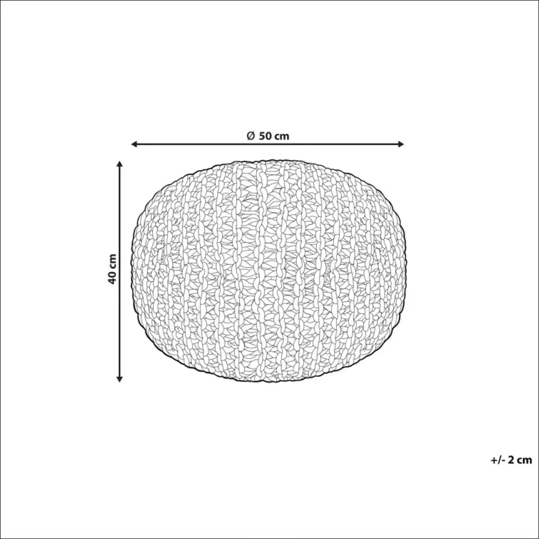 Džiuto pufas MI727 - €46 Save 50% 25-50, __label:Pristatymas 1-2 d.d., color-rozine, color-smelio, material-dziutas €25