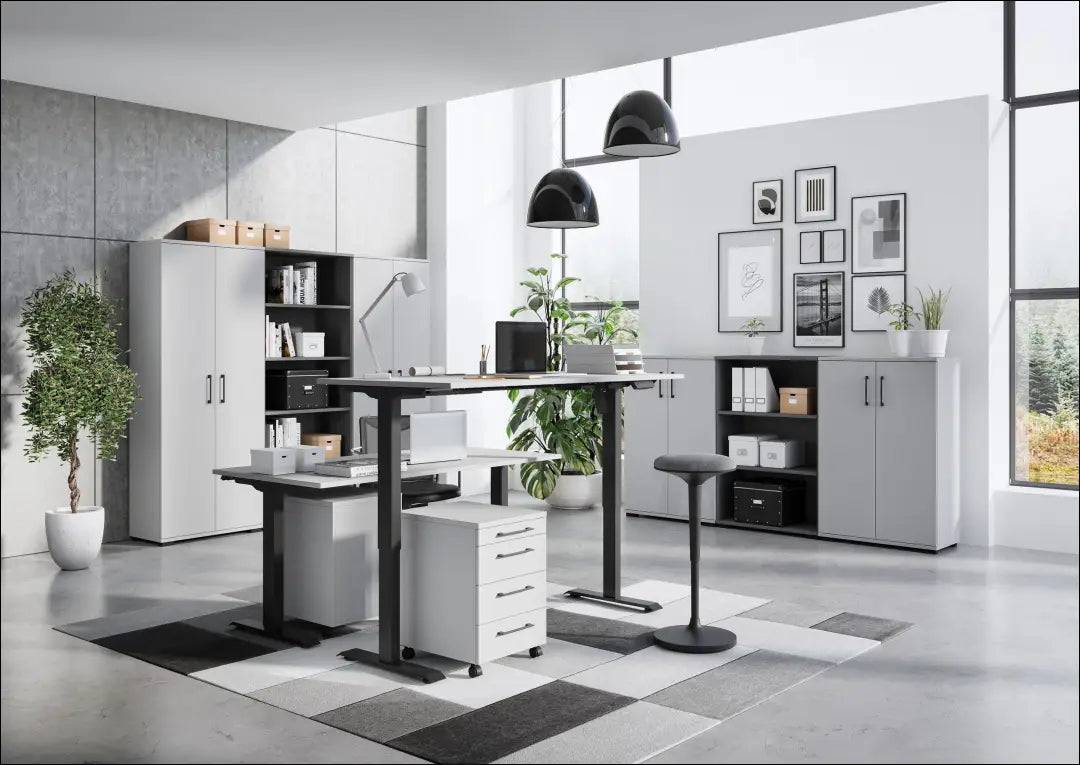 Elektra reguliuojamo aukščio darbo stalas BI322 - €208 Save 60% __label:Pristatymas 1-2 d.d., color-balta, color-ruda,