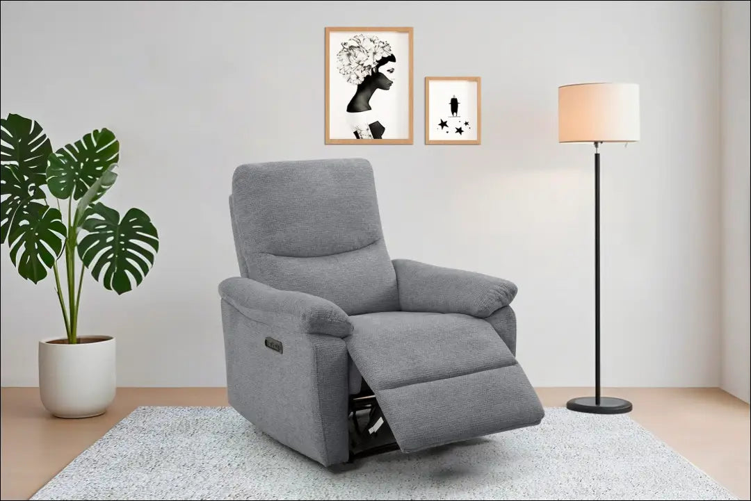 Elektra valdomas fotelis MI911 - €245 Save 50% __label:Pristatymas 1-2 d.d., color-pilka, foteliai, material-gobelenas,