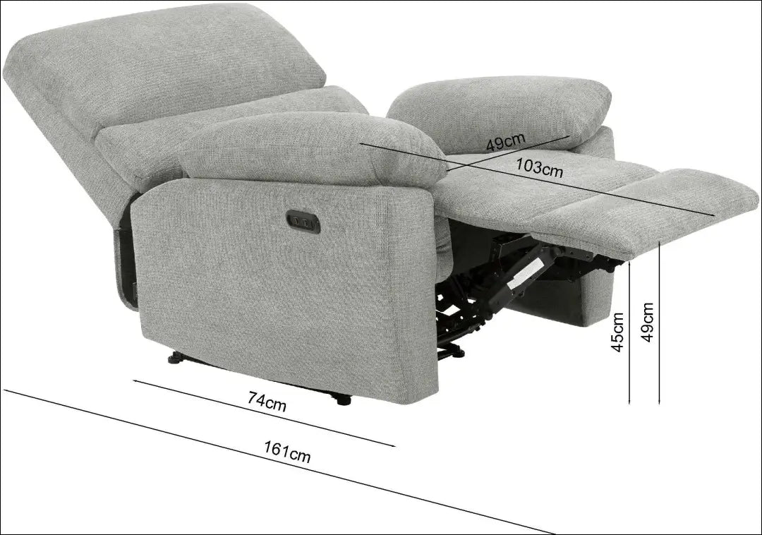 Elektra valdomas fotelis MI915 - €220 Save 50% __label:Pristatymas 1-2 d.d., color-pilka, foteliai,