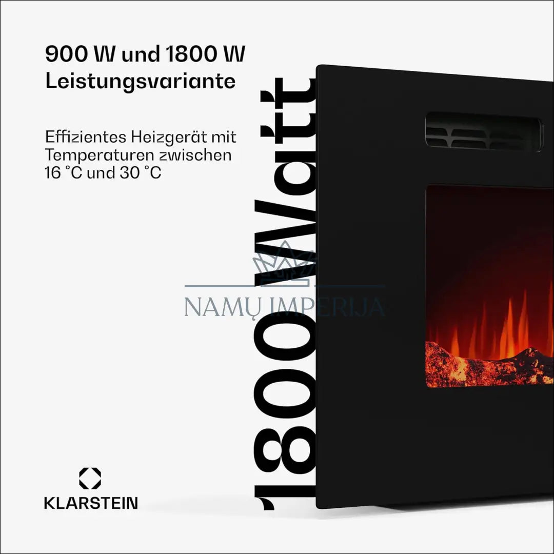 Elektrinis židinys ’Klarstein’ KI1160 - €193 Save 50% 100-200, __label:Pristatymas 1-2 d.d., color-juoda, elektronika,