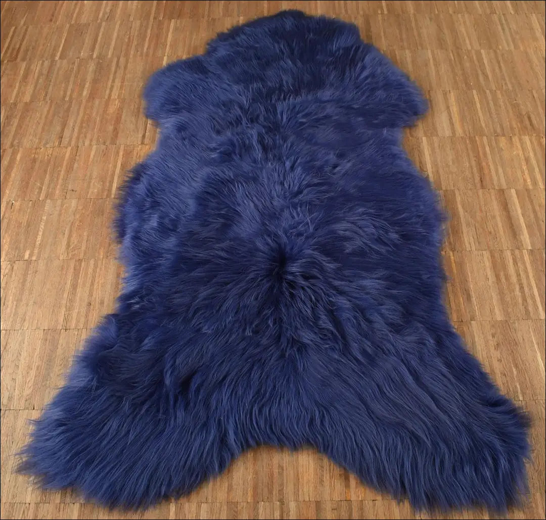 Ėriuko vilnos kilimėlis RU1029 - €44 Save 50% 25-50, __label:Pristatymas 1-2 d.d., color-melyna, kilimai,