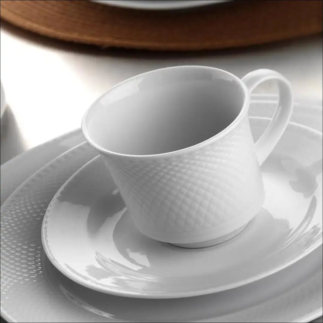 Espreso puodelių ir lėkštučių komplektas (6 asmenims) DI12185 - €22 Save 50% __label:Pristatymas 1-2 d.d., color-balta,