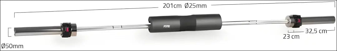 FITFIU Fitness KITBAR-150 olimpinė štanga KI811 - €70 Save 65% 50-100, __label:Pristatymas 1-2 d.d., color-juoda,