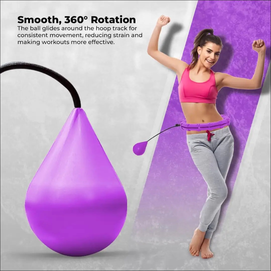 Fitneso ir masažo hula lankas SP101 - €8 Save 50% __label:Pristatymas 1-2 d.d., color-violetine, laisvalaikis, under-25