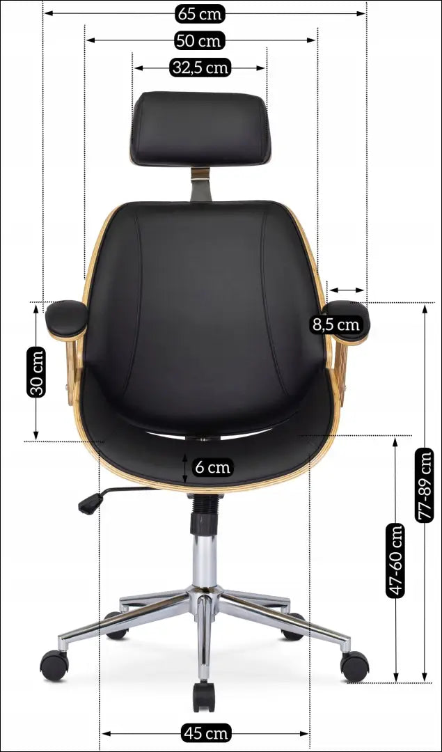 Fotelis iš eko odos juodos spalvos / ąžuolo TE090 - €170 Save 15% 100-200, __label:Pristatymas 5-14 d.d., elite,