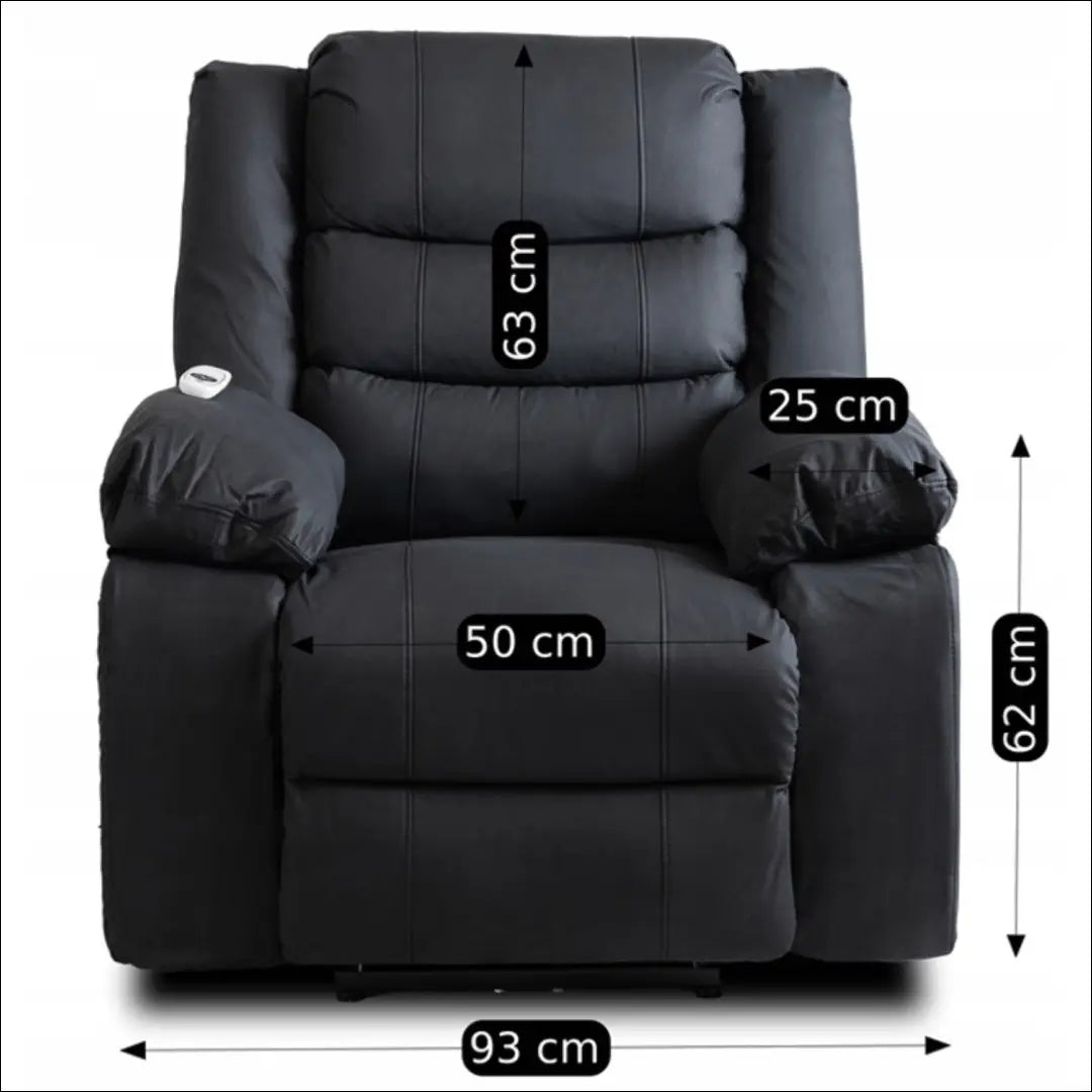 Fotelis išskleidžiamas iš eko odos juodos spalvos TE581 - €375 Save 15% __label:Pristatymas 5-14 d.d., elite, Fotele