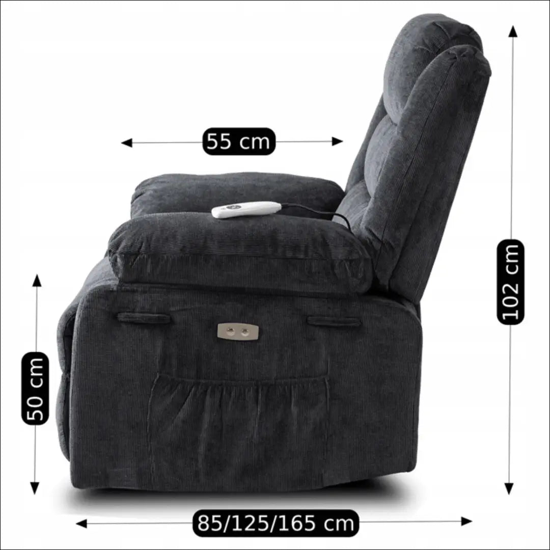 Fotelis išskleidžiamas su audiniu juodos spalvos TE578 - €375 Save 15% __label:Pristatymas 5-14 d.d., elite, Fotele