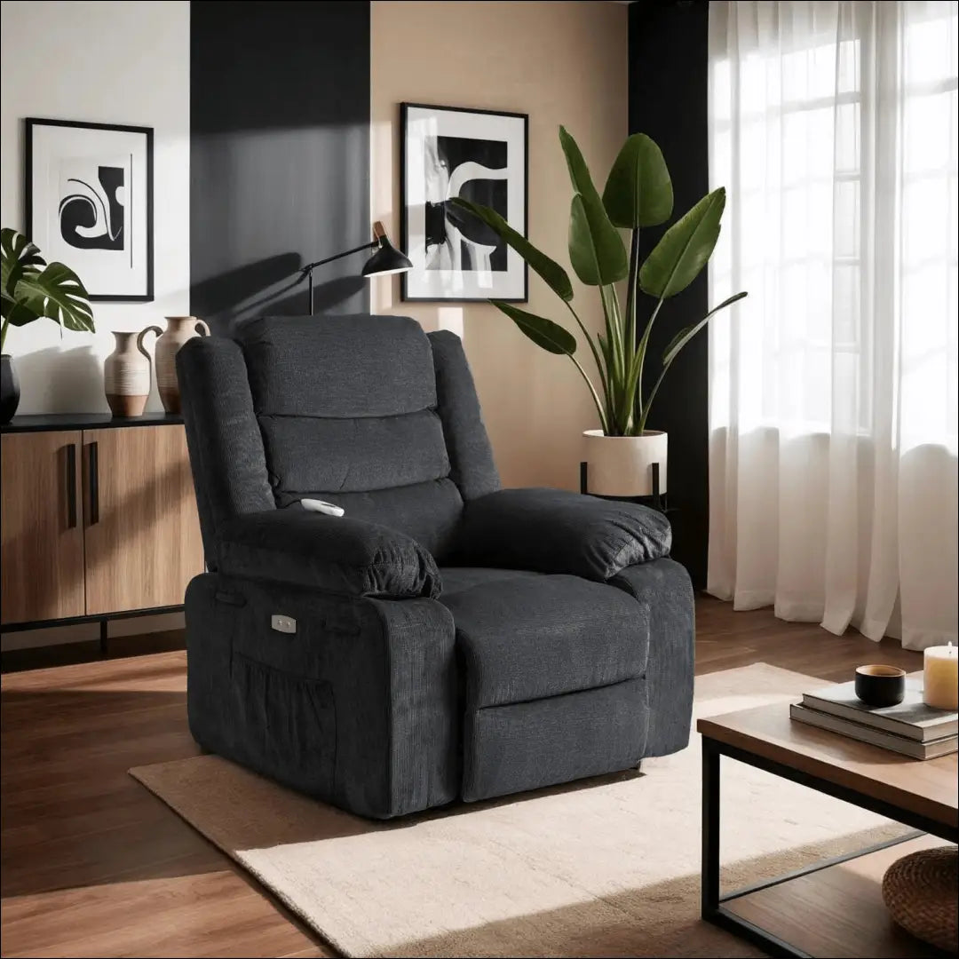 Fotelis išskleidžiamas su audiniu juodos spalvos TE578 - €375 Save 15% __label:Pristatymas 5-14 d.d., elite, Fotele