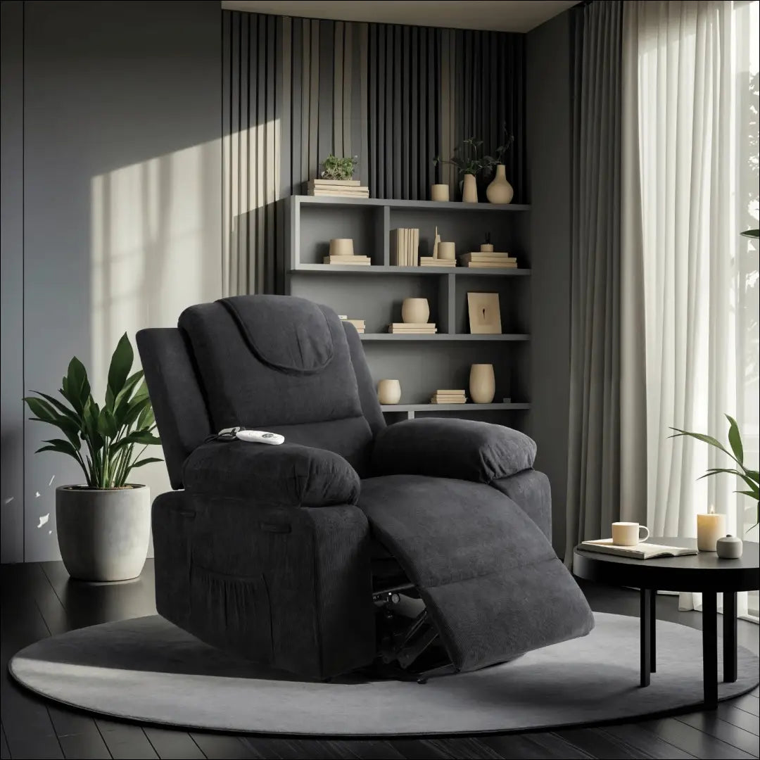 Fotelis išskleidžiamas su audiniu juodos spalvos TE628 - €460 Save 15% __label:Pristatymas 5-14 d.d., elite, Fotele