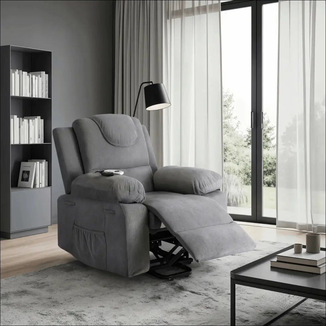 Fotelis išskleidžiamas su audiniu pilkos spalvos TE481 - €445 Save 15% __label:Pristatymas 5-14 d.d., elite, Fotele