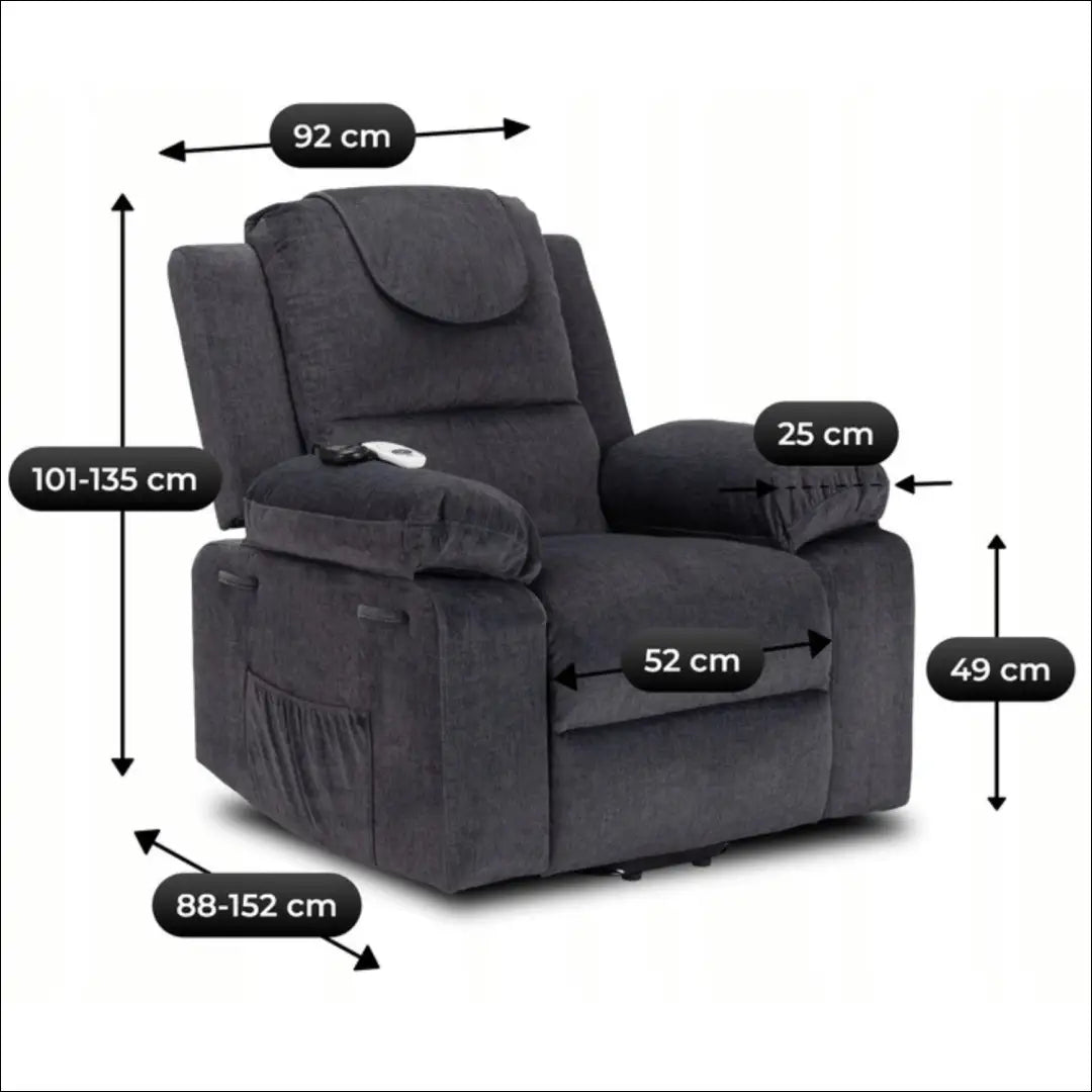 Fotelis išskleidžiamas su audiniu pilkos spalvos TE773 - €445 Save 15% __label:Pristatymas 5-14 d.d., elite, Fotele
