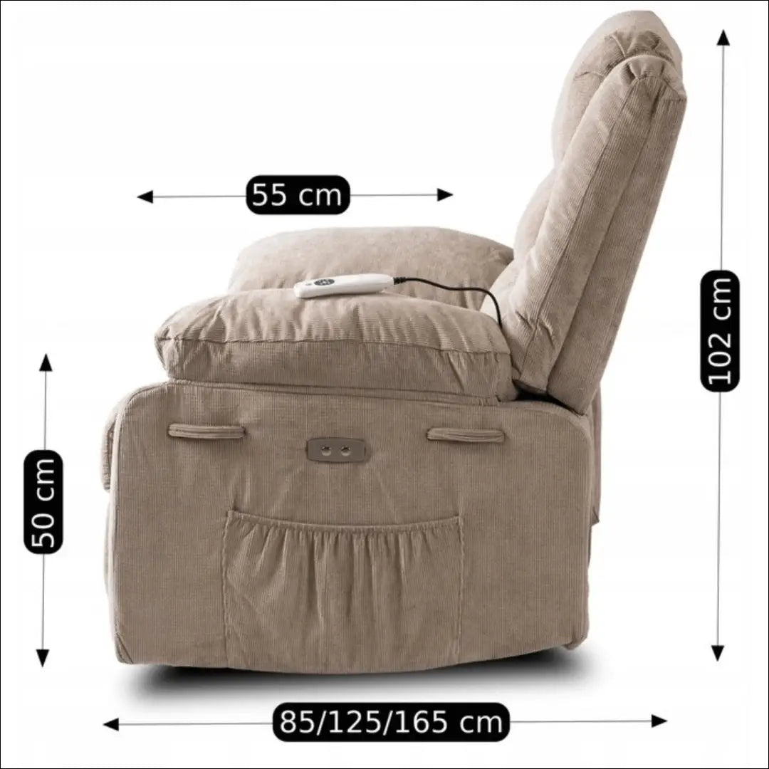 Fotelis išskleidžiamas su audiniu smėlio spalvos TE576 - €375 Save 15% __label:Pristatymas 5-14 d.d., elite, Fotele