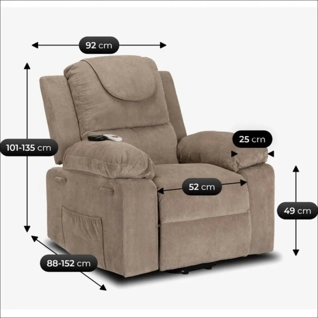 Fotelis išskleidžiamas su audiniu smėlio spalvos TE772 - €445 Save 15% __label:Pristatymas 5-14 d.d., elite, Fotele