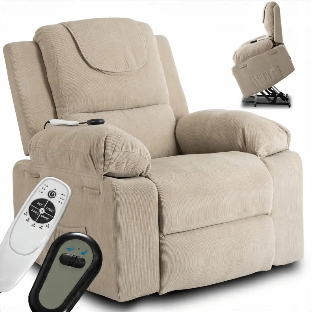 Fotelis išskleidžiamas su korduro audiniu smėlio spalvos TE671 - €460 Save 15% __label:Pristatymas 5-14 d.d., elite,