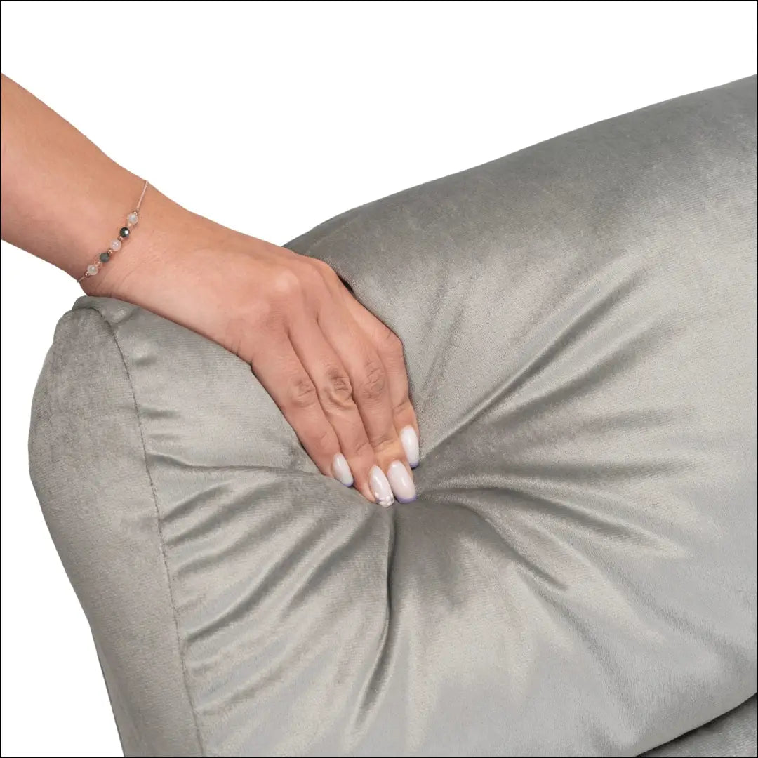 Fotelis išskleidžiamas su veliūro audiniu pilkos spalvos TE759 - €279 Save 15% __label:Pristatymas 5-14 d.d., elite,