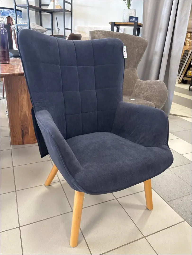 Fotelis MI705 - €130 Save 55% 100-200, __label:Pristatymas 1-2 d.d., color-melyna, foteliai, material-gobelenas €100