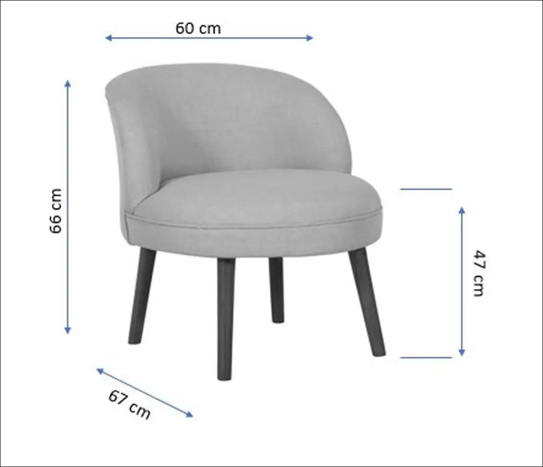 Fotelis MI807 - €118 Save 50% 100-200, __label:Pristatymas 1-2 d.d., color-melyna, foteliai, material-gobelenas €100