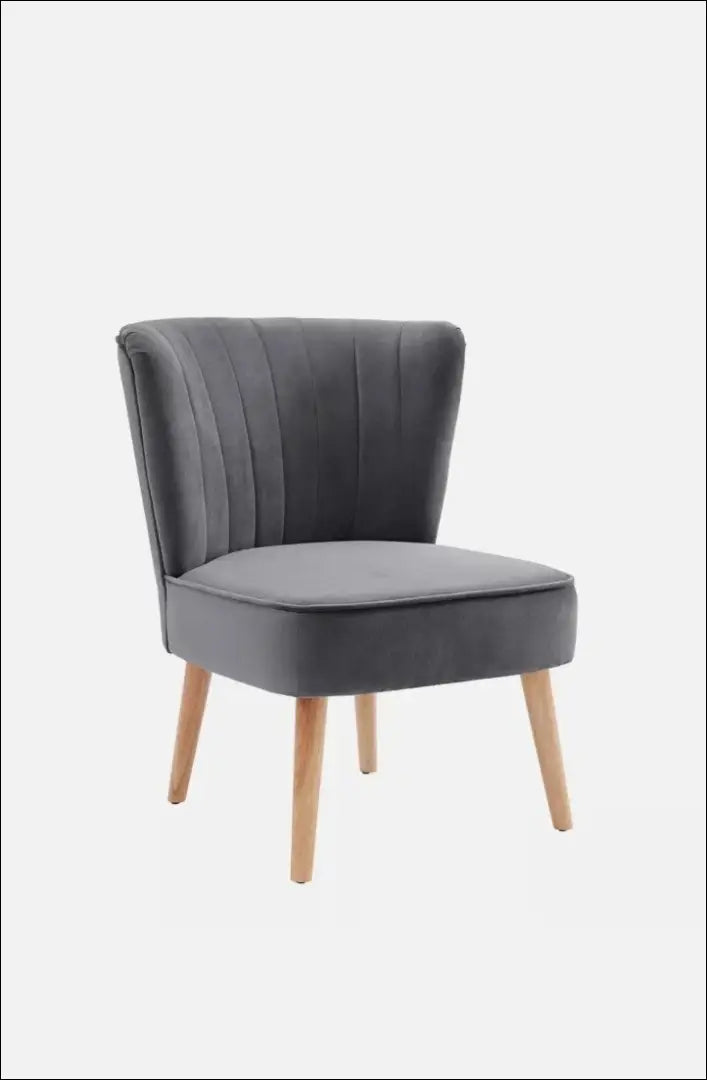 Fotelis MI839 - €124 Save 50% 100-200, __label:Pristatymas 1-2 d.d., color-pilka, foteliai, material-aksomas €100