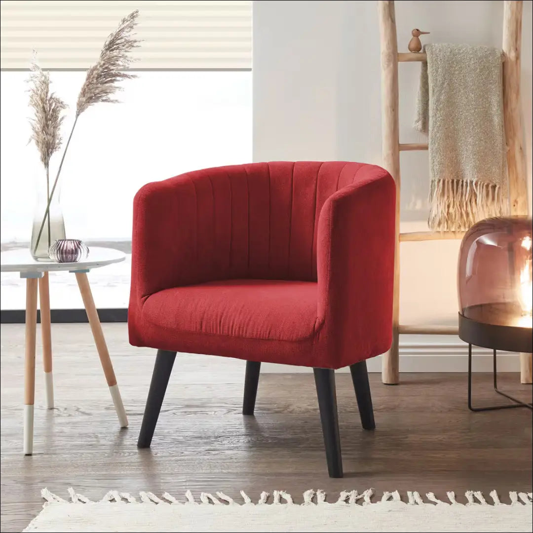 Fotelis MI897 - €105 Save 50% 100-200, __label:Pristatymas 1-2 d.d., color-raudona, foteliai, material-gobelenas €100