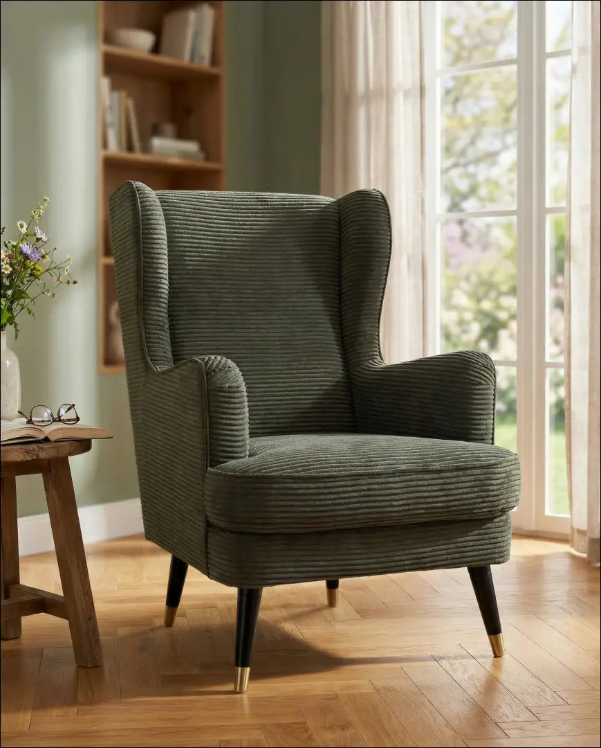 Fotelis MI950 - €230 Save 50% __label:Pristatymas 1-2 d.d., color-zalia, foteliai, material-aksomas,
