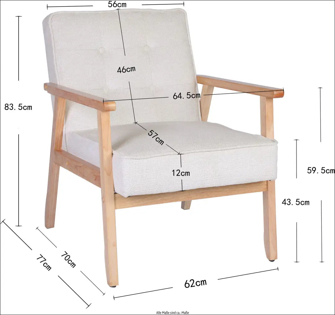 Fotelis MI953 - €140 Save 50% 100-200, __label:Pristatymas 1-2 d.d., color-kremas, color-ruda, foteliai €100 to €200