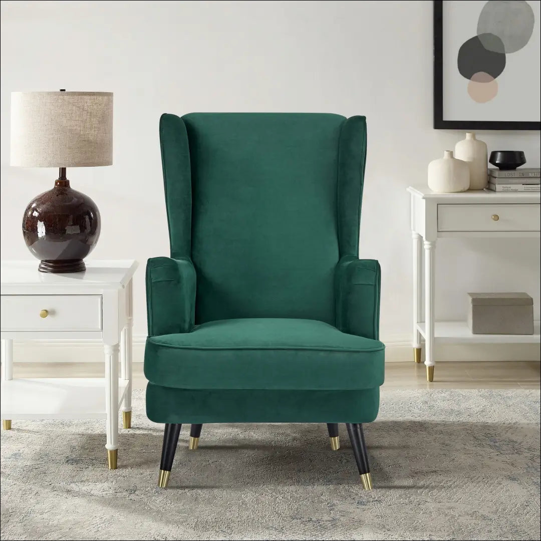 Fotelis MI981 - €240 Save 50% __label:Pristatymas 1-2 d.d., color-zalia, foteliai, material-aksomas, minksti Aksomas