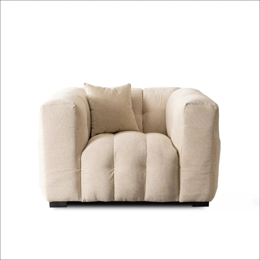 Fotelis su audiniu kreminės spalvos TE927 - €710 Save 15% __label:Pristatymas 5-14 d.d., elite, over-200,