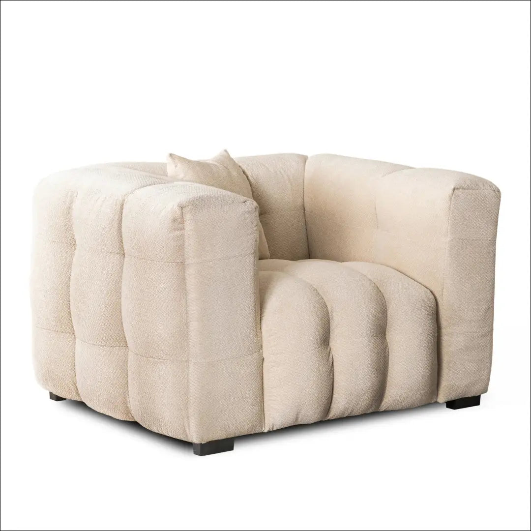 Fotelis su audiniu kreminės spalvos TE927 - €710 Save 15% __label:Pristatymas 5-14 d.d., elite, over-200,