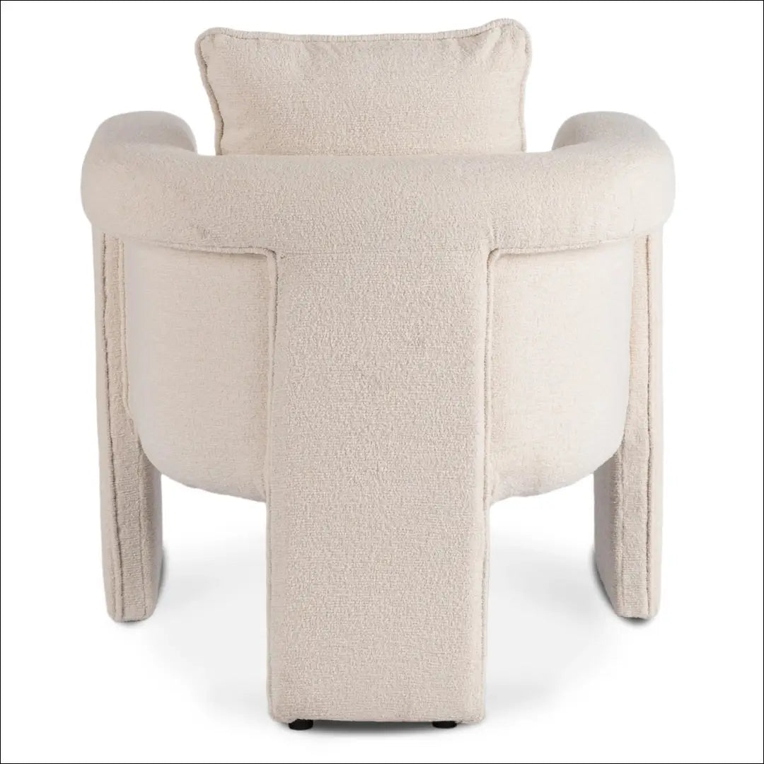 Fotelis su buklė audinio audiniu kreminės spalvos TE860 - €277 Save 15% __label:Pristatymas 5-14 d.d., elite, over-200,